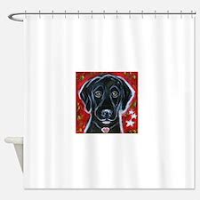 Black Lab Shower Curtains | Black Lab Fabric Shower Curtain Liner