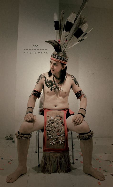 Dayak Art A Photowork By Duvann Showcasing A Handsome Dayak Man