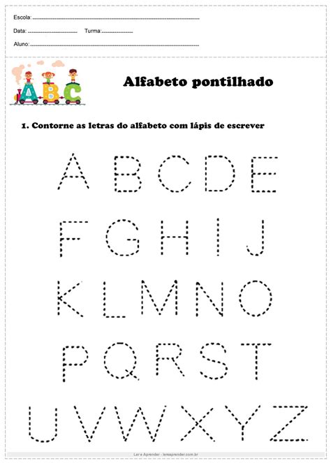 Alfabeto Pontilhado Para Imprimir Ler E Aprender Teacher Life