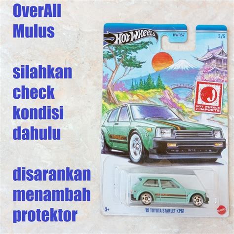 HIJAU Hot Wheels J Imports Series 2024 81 Toyota Starlet KP61 Green Seafoam Shopee Philippines
