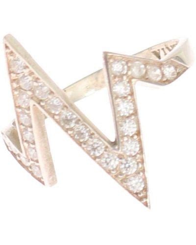 White Nialaya Rings for Women | Lyst