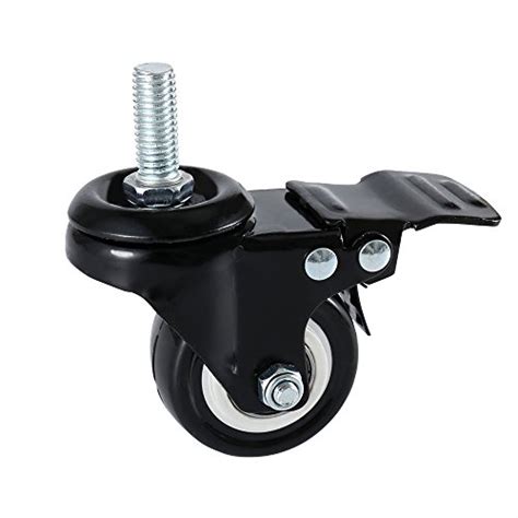 Dicasal Stem Casters Heavy Duty Swivel Stem Casters Pu Foam Quite