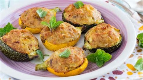 Courgettes Farcies Au Thon Et Aux Fromages Un Plat L Ger Et