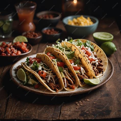 Premium Photo | Classic authentic Mexican taco spicy and delicious