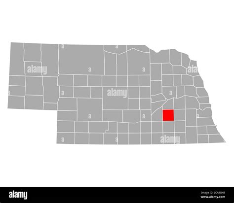 Map of York in Nebraska Stock Photo - Alamy