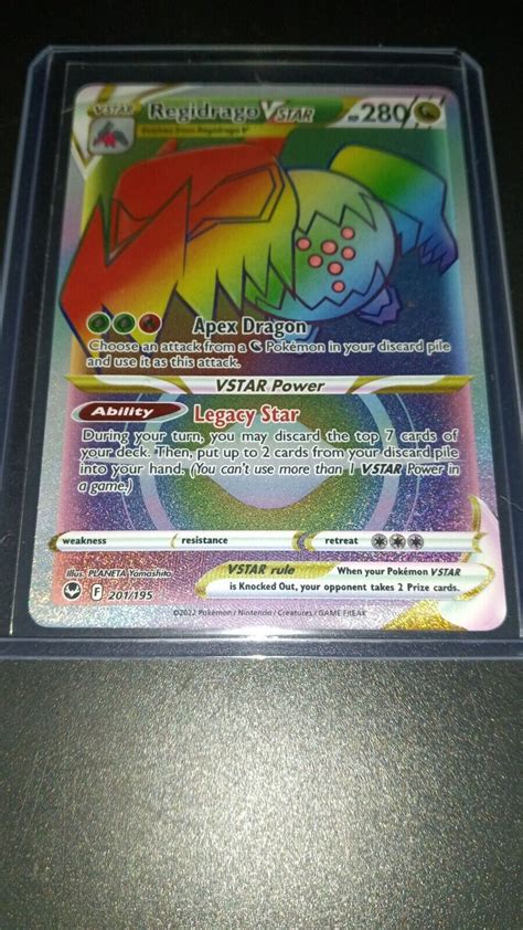 Regidrago VSTAR 201 195 Full Art NM M Silver Tempest Pokemon Card