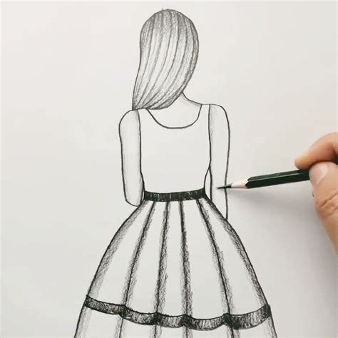 Como Desenhar Uma Menina De Costa Bonita 😍😍 Short Youtube