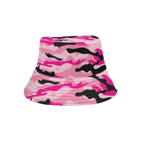 Pink Camouflage Bucket Hat Uscoolprint