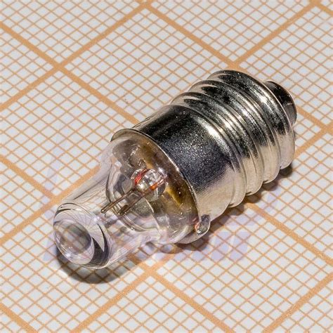 Лампа для фонаря 2.2V 0.25A E10 линза 22