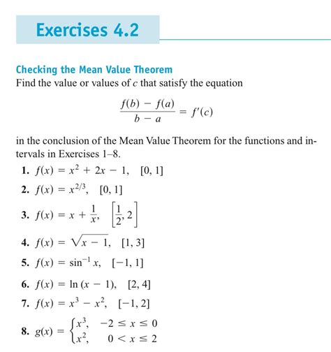 [calculus Mean Value Theorem] How Do You Solve Problem No 5 On Here I Don’t Know How To Deal