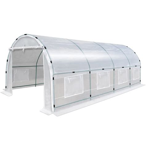 Buy Yardgrow Half Transparent Walk In Greenhouse Heavy Duty Garden