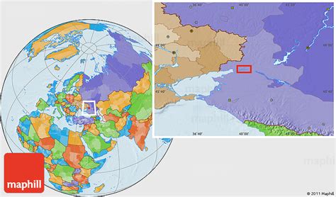 political location map rostov na donu