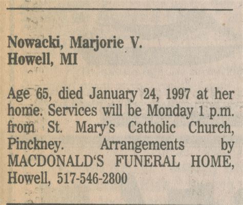 Nowacki, Marjorie V. | Ann Arbor District Library