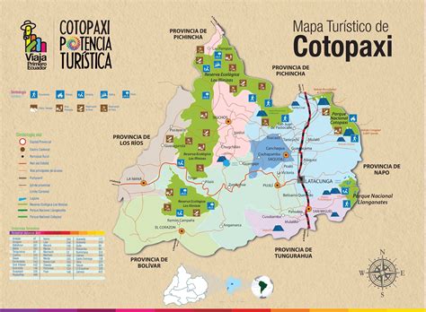 Tourist Attractions Map Of Riobamba Chimborazo Ecuador Planetandes