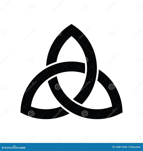 Trinity Knot Gold Triquetra Symbol Stock Photo | CartoonDealer.com ...