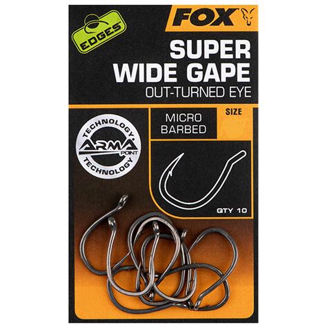 Fox Edges Armapoint Super Wide Gape Outturned Eye Hooks X