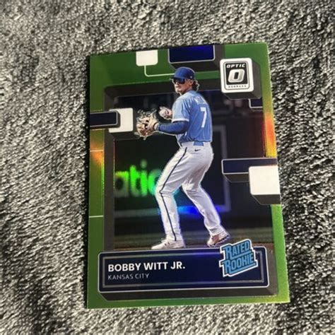 Panini Donruss Optic Bobby Witt Jr Lime Green Rated Rookie Royals