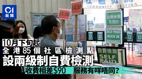 全港設85個核酸檢測站常規化 兩級制自費檢測上限150及240元