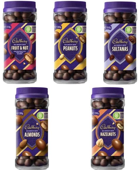 Cadbury Coated Fruit Nuts At B M Almonds Peanuts And Sultanas