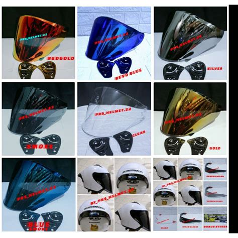 Jual Visor Flat Iridium Helm Njs Kronoz Paket Spoiler Bonus Stiker