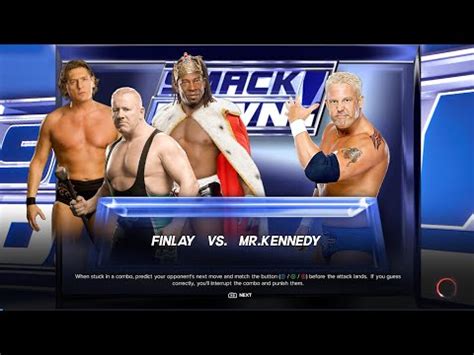 SMACKDOWN EP 1 FINLAY WITH KING BOOKER REGAL VS MR KENNEDY YouTube