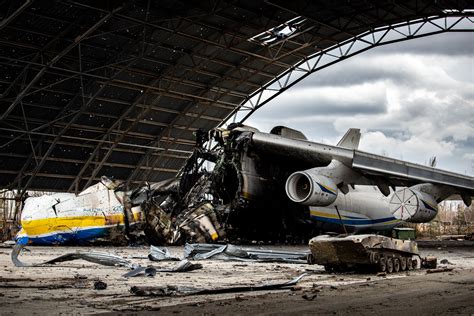 Work Underway New Photos Show Destroyed Antonov An 225 Without Nose