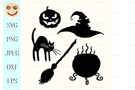 Witch Cauldron Stencil