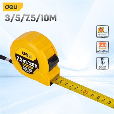 Deli Measuring Tape Industrial Tape Measure Heavy Duty And Standard ...