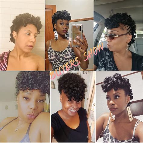 Mohawk Wigs For Black Women Curly Ponytail With Bangs Clip In Hair