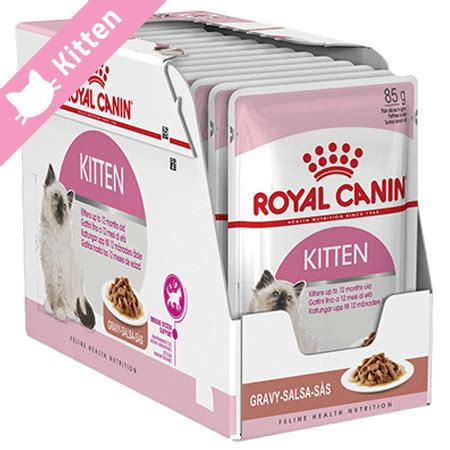 Royal Canin Feline Kitten Pouches in Gravy 12 Pack x 85g • Pet Food Malta