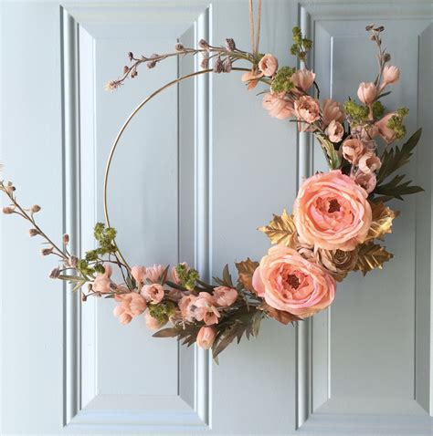 Restyle It Wright DIY Gold Hoop Fall Inspired Wreath