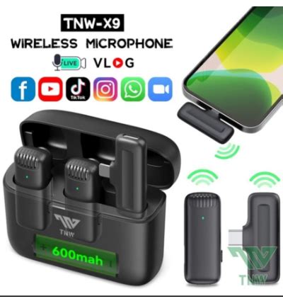 Tnw X Wireless Dual Lavalier Microphone Plug Play Lapel X Mic