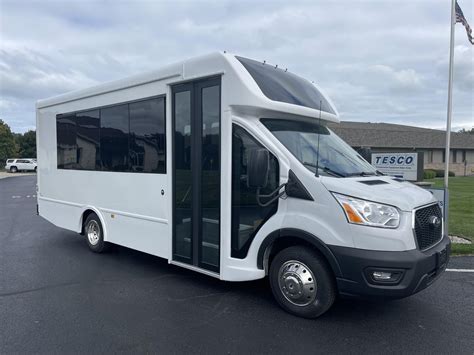 2023 Ford Transit Turtle Top Terra Transit Ld 14 Passenger Shuttle Bus