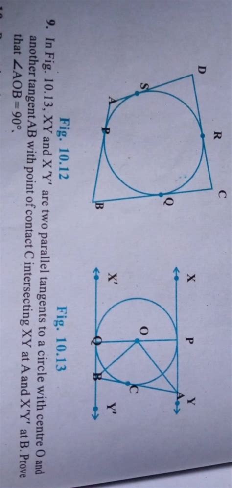 Fig 10 12Fig 10 139 In Fig 10 13 XY And XY Are Two Parallel Tang