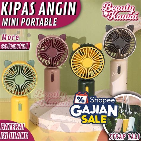 Jual Kipas Genggam Angin Mini Karakter Fan Lucu Handheld USB