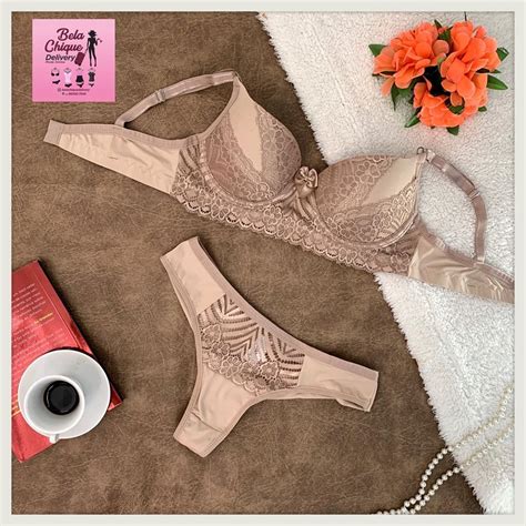 Bela Chique Moda Ntima On Instagram Oi Segunda Feira Conjunto Nude Em Microfibra