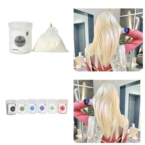 White Hair Bleaching Color Powder Dust Free 500g Professional Salon