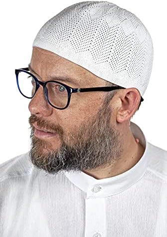 Ihvan Online Turkish Muslim Kufi Hats For Men Standard White One