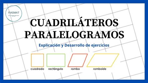 Cuadriláteros Paralelogramos Ejercicios resueltos YouTube