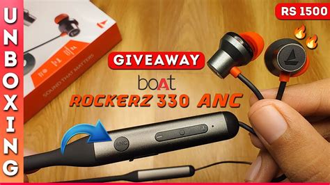 BoAt Rockerz 330 ANC Unboxing And Review Giveaway Best Neckband