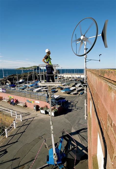 Rooftop Wind Energy System Photograph By Jim Varney Science Photo