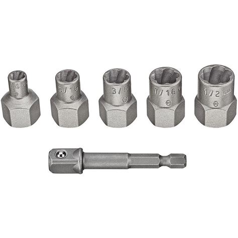 DEWALT MAX Impact Steel Bolt Extractor Set (5 Piece) | The Home Depot ...