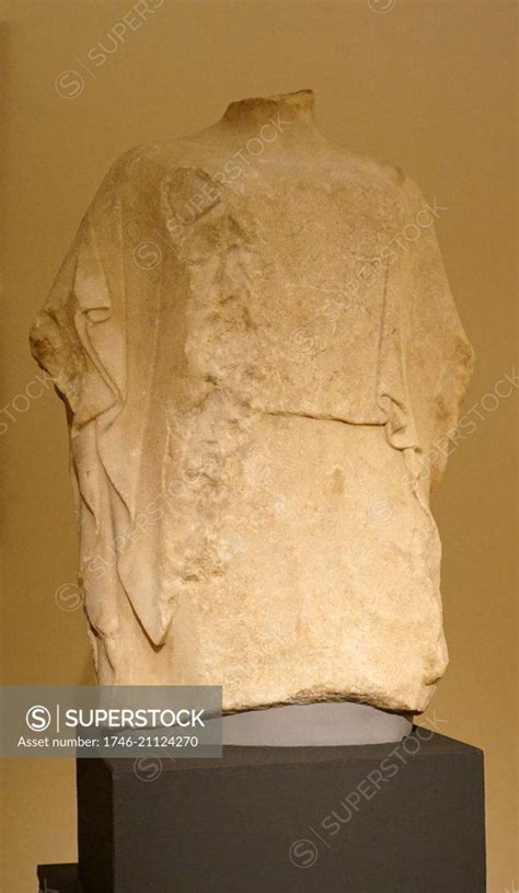 Statue Of A Female Wearing A Peplos Dated 460 Bc Superstock