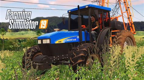 Nh 8030 Aplicando Herbicida Na Lavoura Farming Simulator 19 Agronópolis Youtube