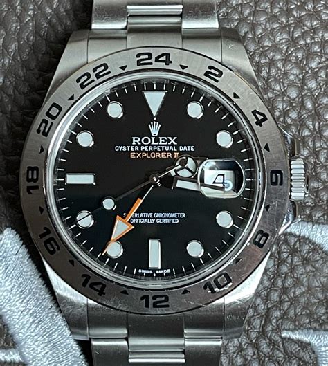 Rolex Explorer Ii Freccione Black Dial Vintage Crowns