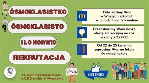 Wszystko co powinien wiedzieć ósmoklasista Aktualności I Liceum