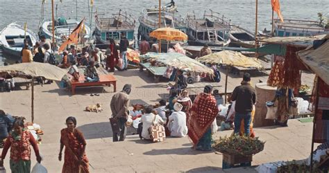 Varanasi Uttar Pradesh India People Indian People Woman Walking In