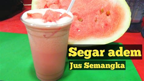 Cara Membuat Jus Semangka Merah Dengan Susu Blender Youtube