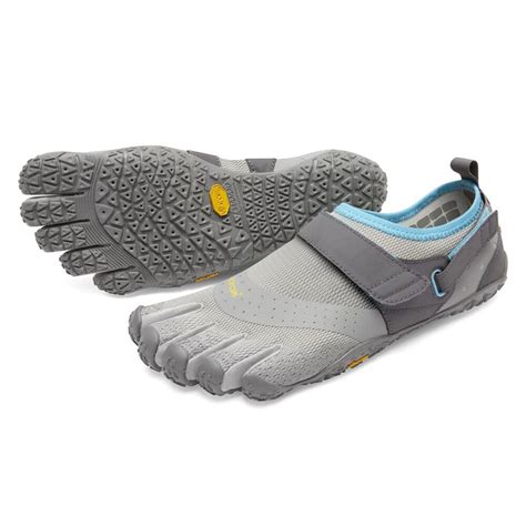 Vibram Fivefingers Womens V Aqua Minimalist Water Shoes Light Grey Blue Feetus