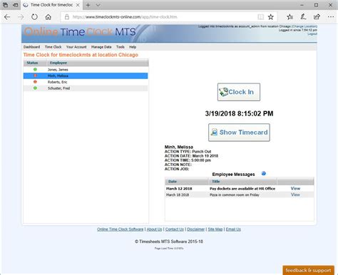 Online Time Clock Software, Online Timeclock Software